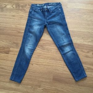 Madewell Skinny Ankle Jeans Blue Medium Wash Denim